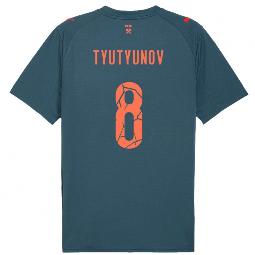 Danxen Damen Vladyslav Tyutyunov #8 Marineblau Rot Auswärtstrikot Trikot 2025/26 T-Shirt Österreich