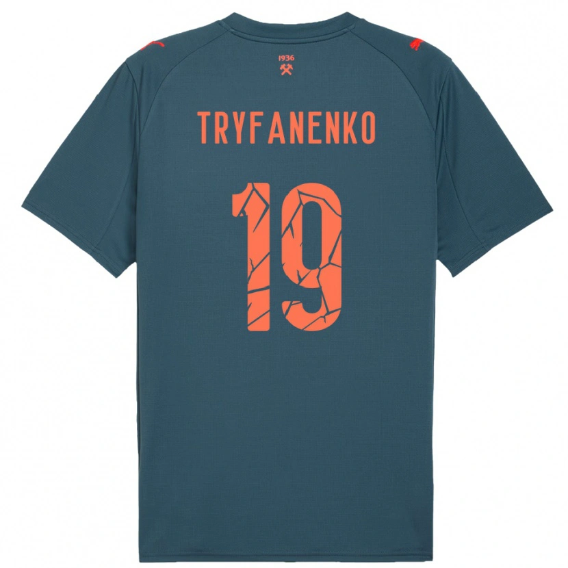 Danxen Damen Bogdan Tryfanenko #19 Marineblau Rot Auswärtstrikot Trikot 2025/26 T-Shirt Österreich