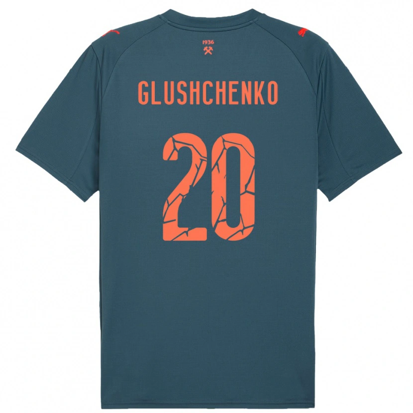 Danxen Damen Anton Glushchenko #20 Marineblau Rot Auswärtstrikot Trikot 2025/26 T-Shirt Österreich