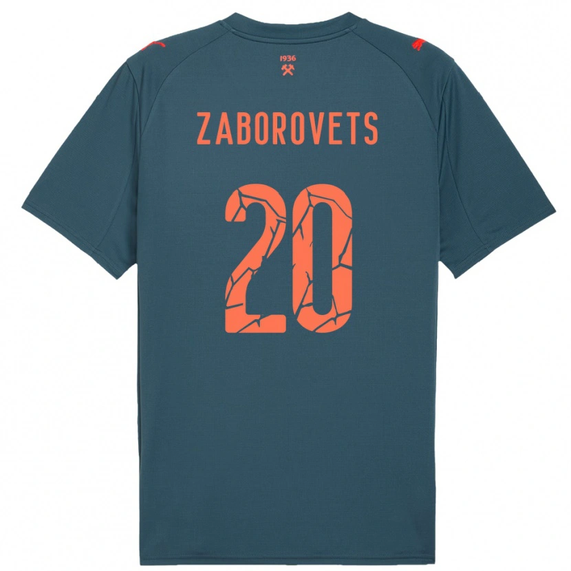 Danxen Damen Lidiia Zaborovets #20 Marineblau Rot Auswärtstrikot Trikot 2025/26 T-Shirt Österreich