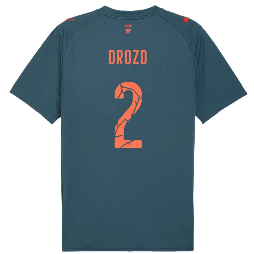 Danxen Damen Anton Drozd #2 Marineblau Rot Auswärtstrikot Trikot 2025/26 T-Shirt Österreich