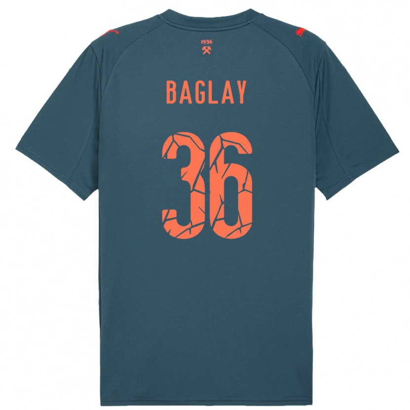 Danxen Damen Rostyslav Baglay #36 Marineblau Rot Auswärtstrikot Trikot 2025/26 T-Shirt Österreich
