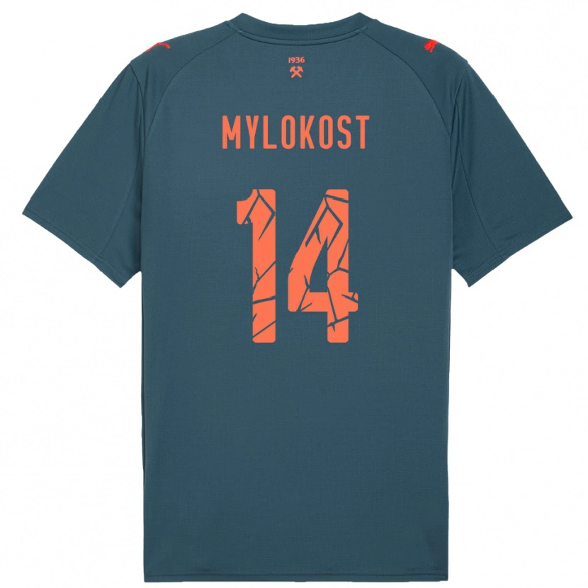 Danxen Damen Yaroslav Mylokost #14 Marineblau Rot Auswärtstrikot Trikot 2025/26 T-Shirt Österreich
