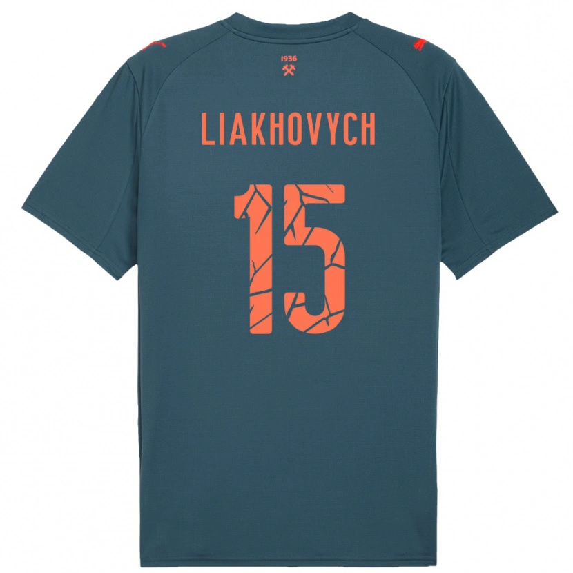 Danxen Damen Anastasiia Liakhovych #15 Marineblau Rot Auswärtstrikot Trikot 2025/26 T-Shirt Österreich