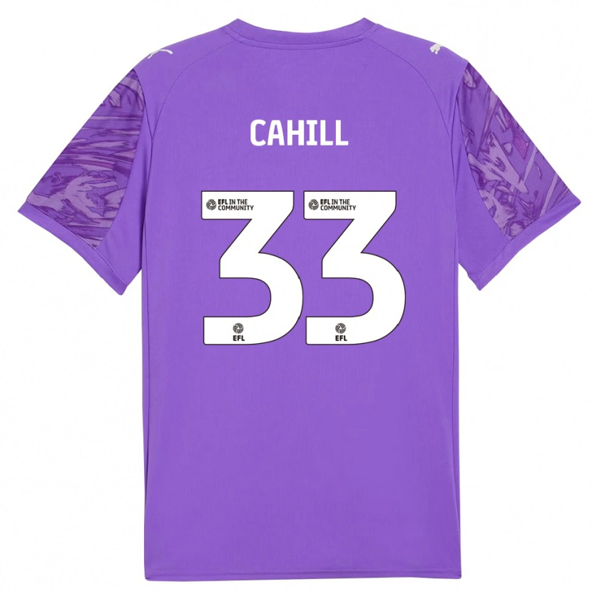 Danxen Kinder Killian Cahill #33 Trikot Dunkelviolett Torwarttrikot 2025/26 Österreich