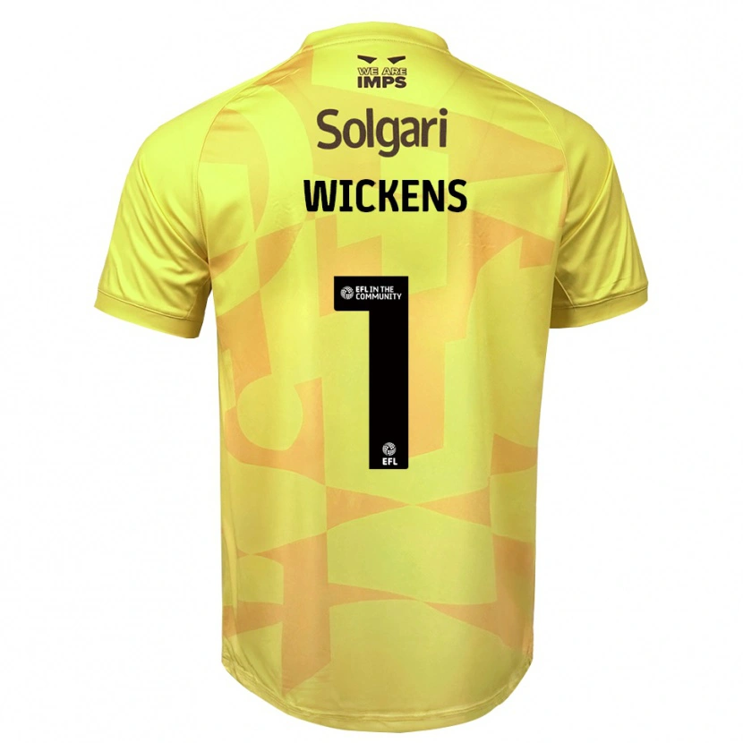 Danxen Kinder George Wickens #1 Trikot Gelb Schwarz Torwarttrikot 2025/26 Österreich