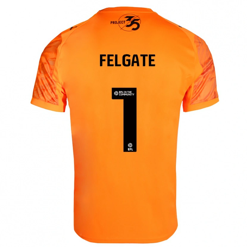 Danxen Kinder Lily Felgate #1 Trikot Orange Schwarz Torwarttrikot 2025/26 Österreich