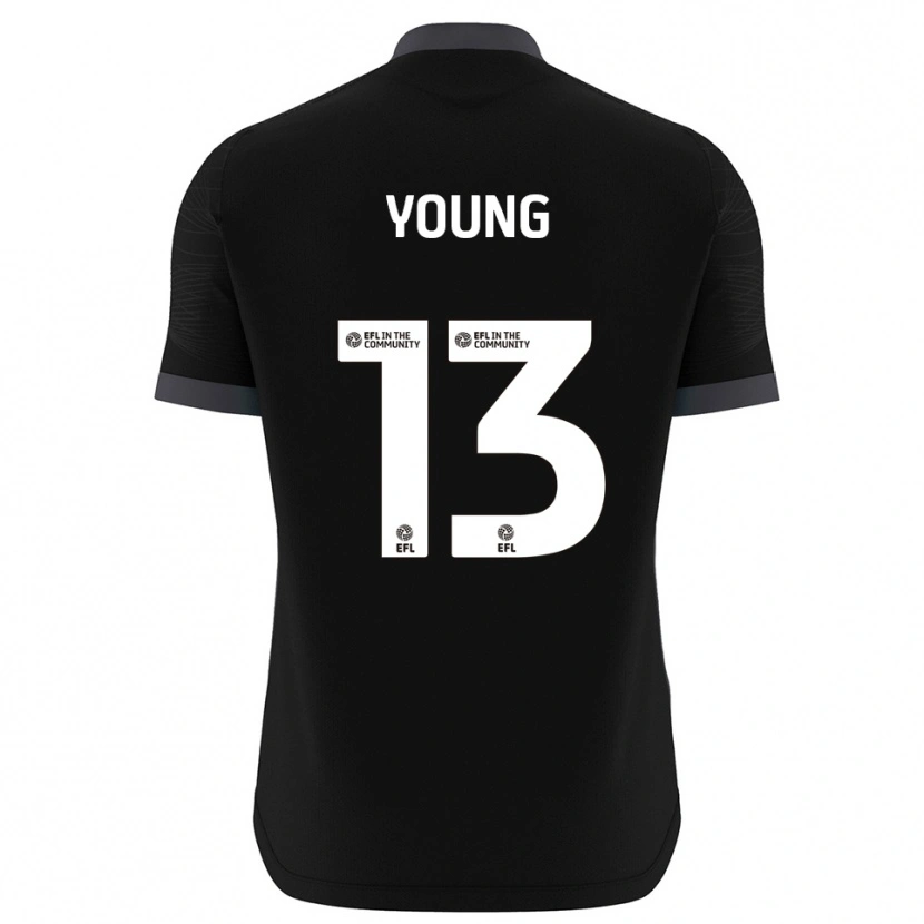 Danxen Kinder Brad Young #13 Trikot Schwarz Weiß Torwarttrikot 2025/26 Österreich