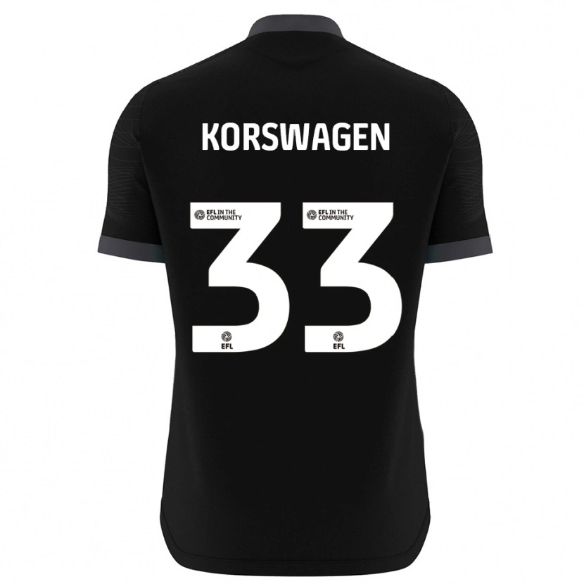 Danxen Kinder Mattijis Korswagen #33 Trikot Schwarz Weiß Torwarttrikot 2025/26 Österreich