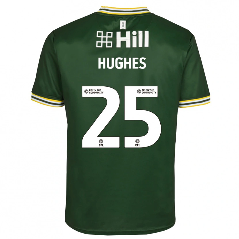 Danxen Kinder Ben Hughes #25 Trikot Dunkelgrün Weiß Torwarttrikot 2025/26 Österreich