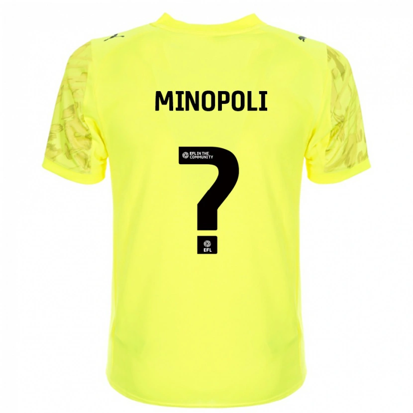 Danxen Kinder Giovanni Minopoli #0 Trikot Gelb Schwarz Torwarttrikot 2025/26 Österreich
