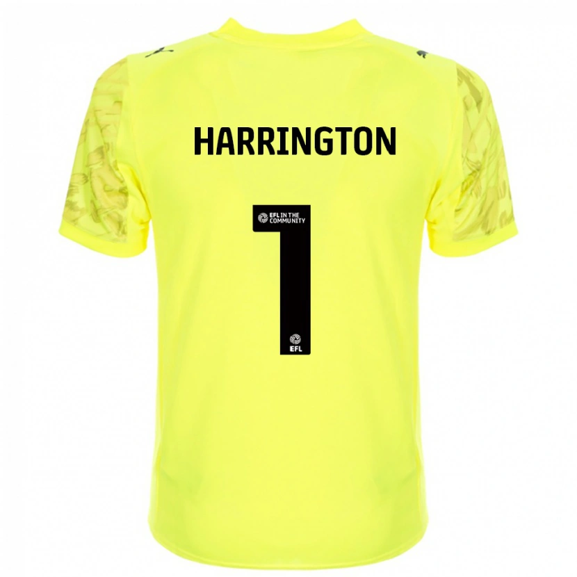 Danxen Kinder David Harrington #1 Trikot Gelb Schwarz Torwarttrikot 2025/26 Österreich