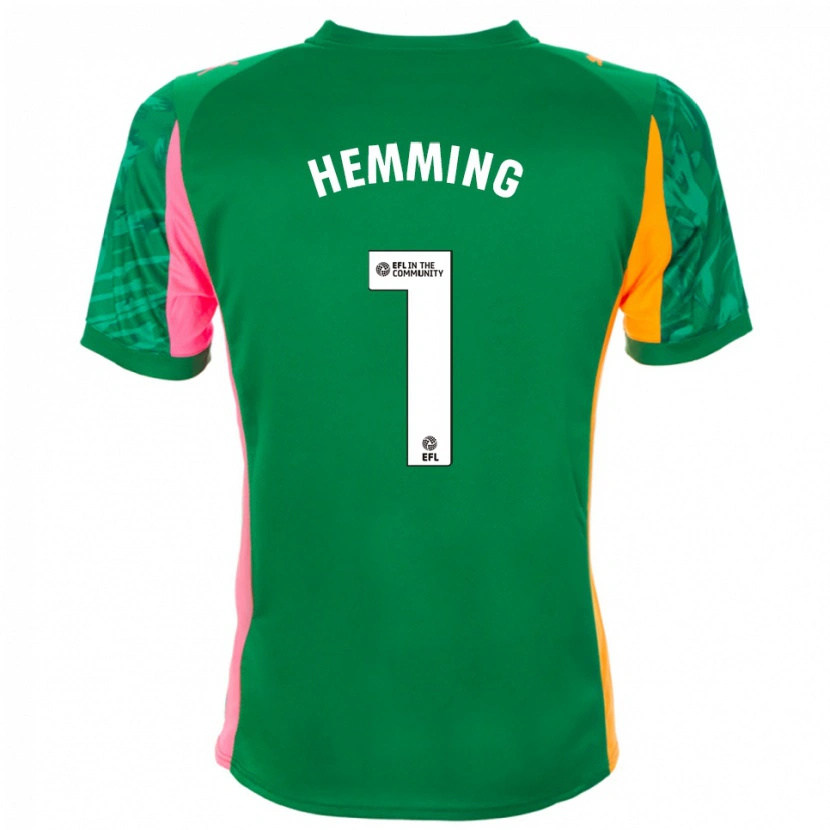 Danxen Kinder Zach Hemming #1 Trikot Grün Rosa Orange Torwarttrikot 2025/26 Österreich