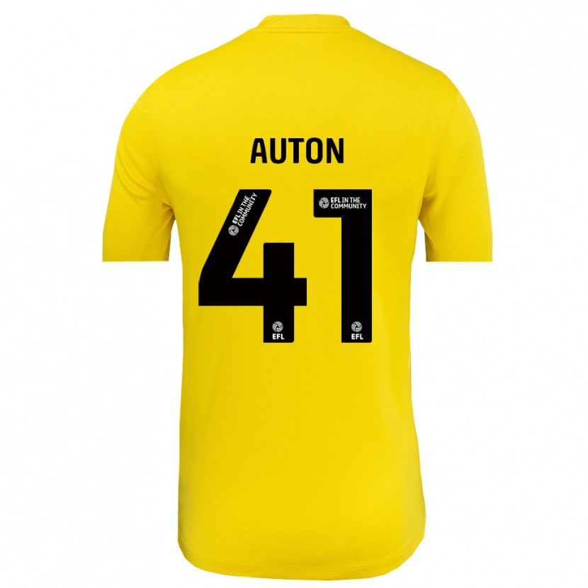 Danxen Kinder Sebastian Auton #41 Trikot Gelb Schwarz Torwarttrikot 2025/26 Österreich