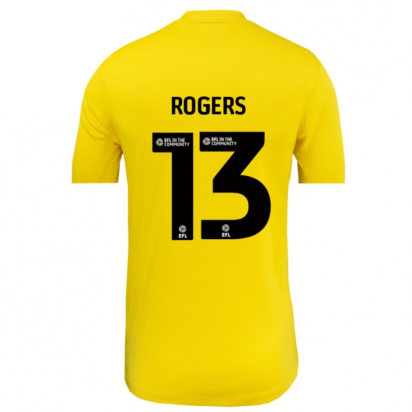 Danxen Kinder Hayden Rogers #13 Trikot Gelb Schwarz Torwarttrikot 2025/26 Österreich