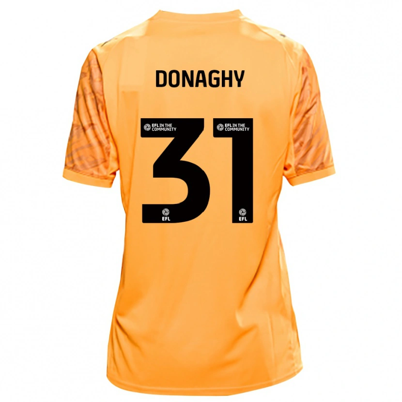 Danxen Kinder Tom Donaghy #31 Trikot Orange Schwarz Torwarttrikot 2025/26 Österreich