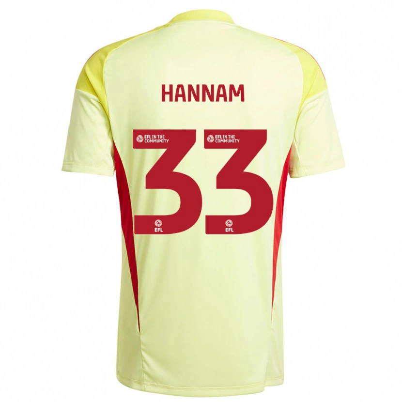 Danxen Kinder Shawna Hannam #33 Trikot Blassgelb Torwarttrikot 2025/26 Österreich