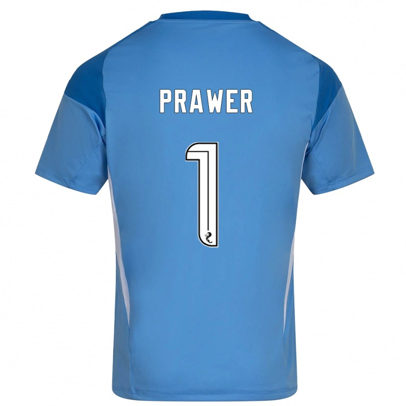 Danxen Kinder Anna Prawer #1 Trikot Blau Weiß Torwarttrikot 2025/26 Österreich