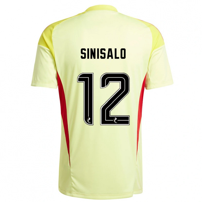 Danxen Kinder Viljami Sinisalo #12 Trikot Gelb Rot Torwarttrikot 2025/26 Österreich