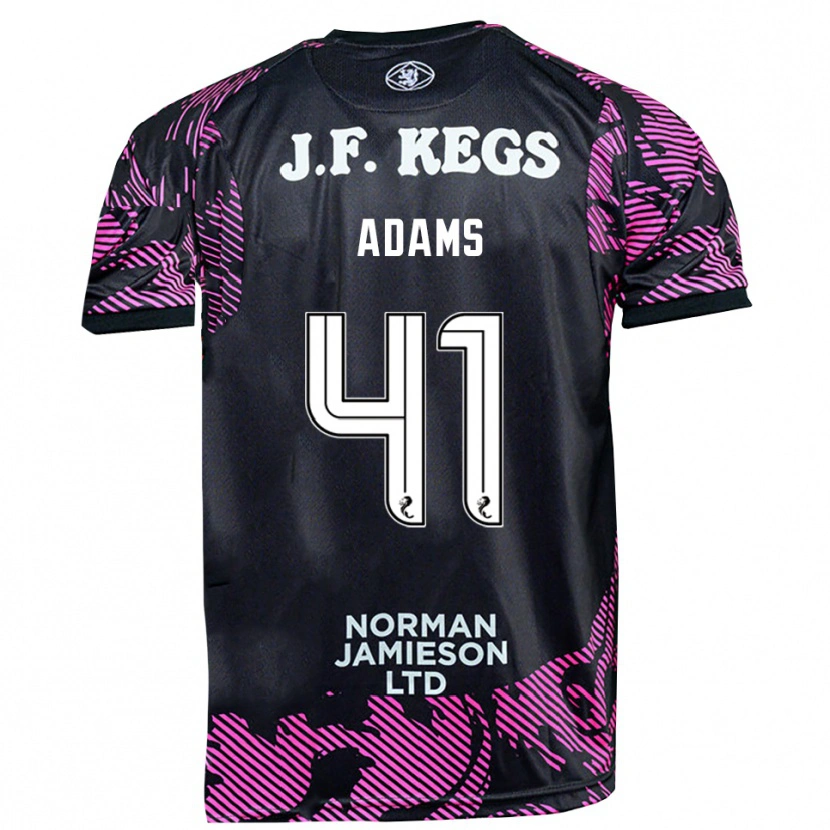 Danxen Kinder Ruairidh Adams #41 Trikot Pink Schwarz Torwarttrikot 2025/26 Österreich
