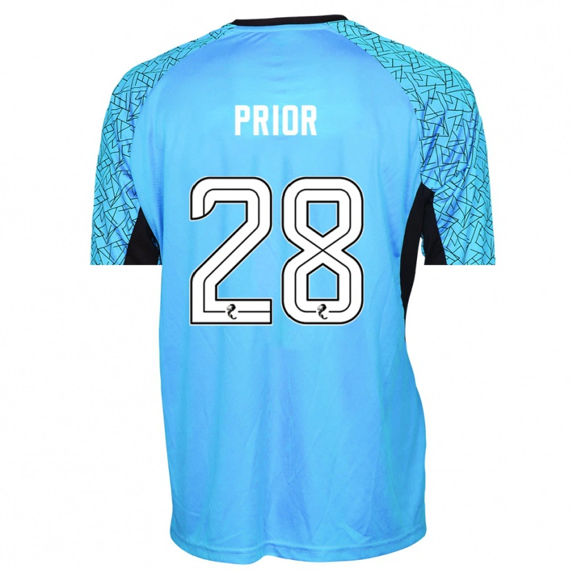 Danxen Kinder Jérôme Prior #28 Trikot Blau Schwarz Torwarttrikot 2025/26 Österreich
