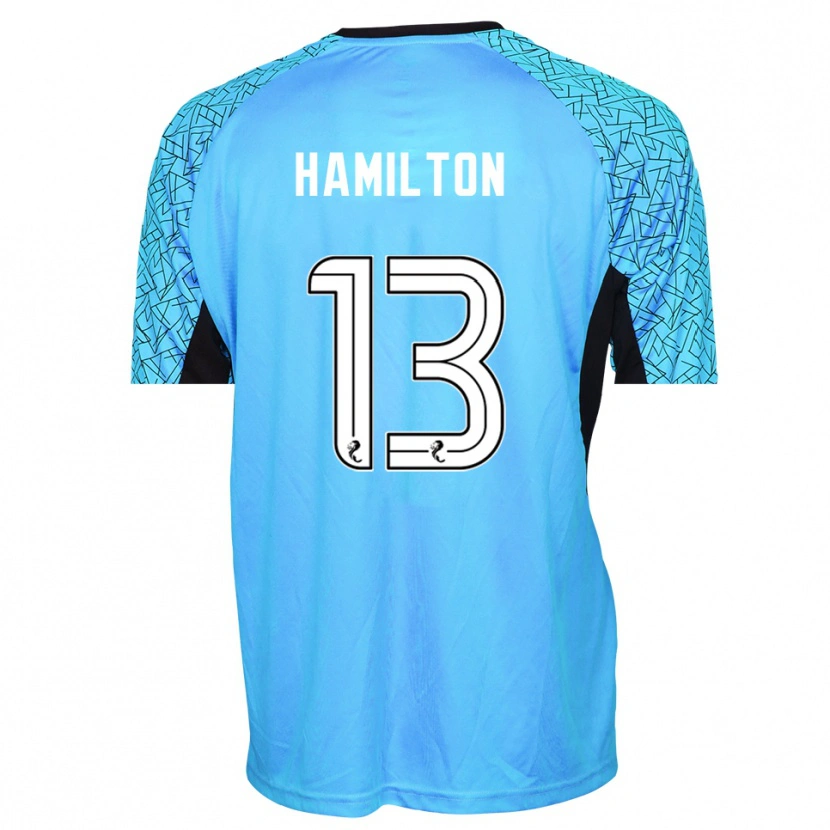 Danxen Kinder Jack Hamilton #13 Trikot Blau Schwarz Torwarttrikot 2025/26 Österreich