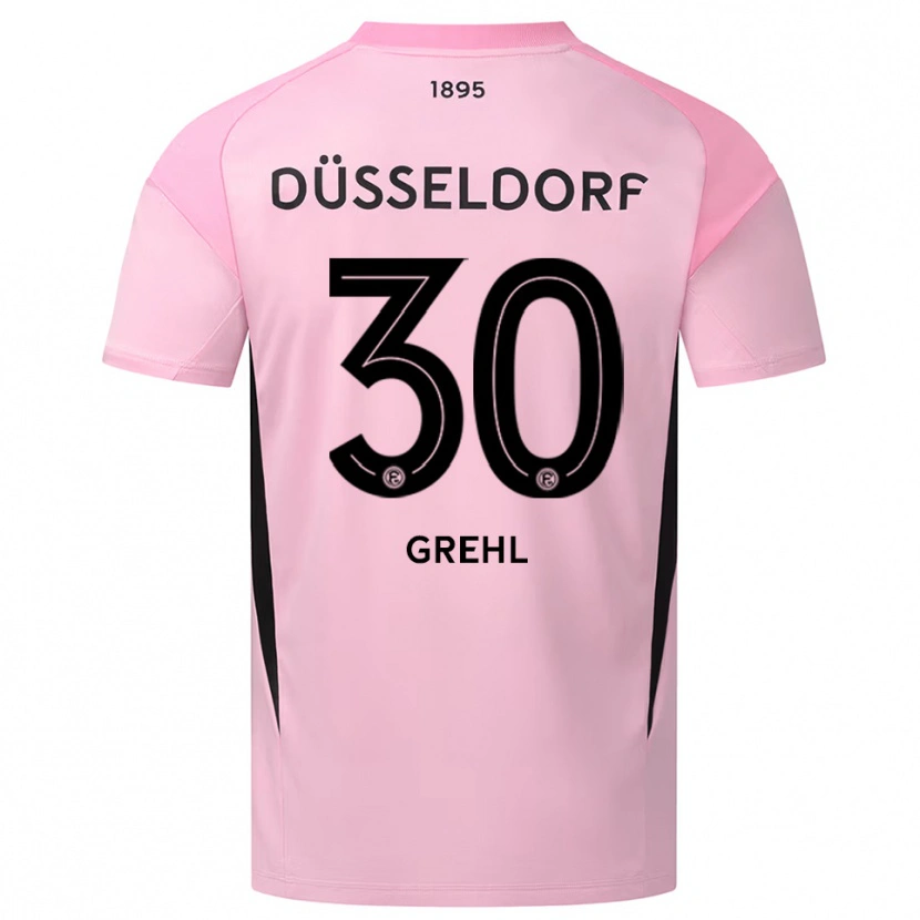 Danxen Kinder Dominic Grehl #30 Trikot Rosa Schwarz Torwarttrikot 2025/26 Österreich