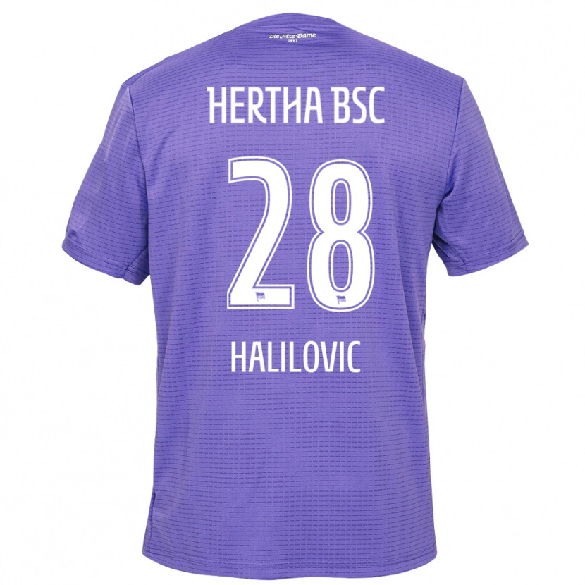 Danxen Kinder Din Halilovic #28 Trikot Lila Weiß Torwarttrikot 2025/26 Österreich