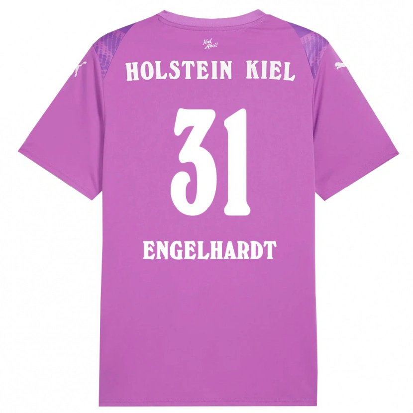 Danxen Kinder Marcel Engelhardt #31 Trikot Lila Weiß Torwarttrikot 2025/26 Österreich