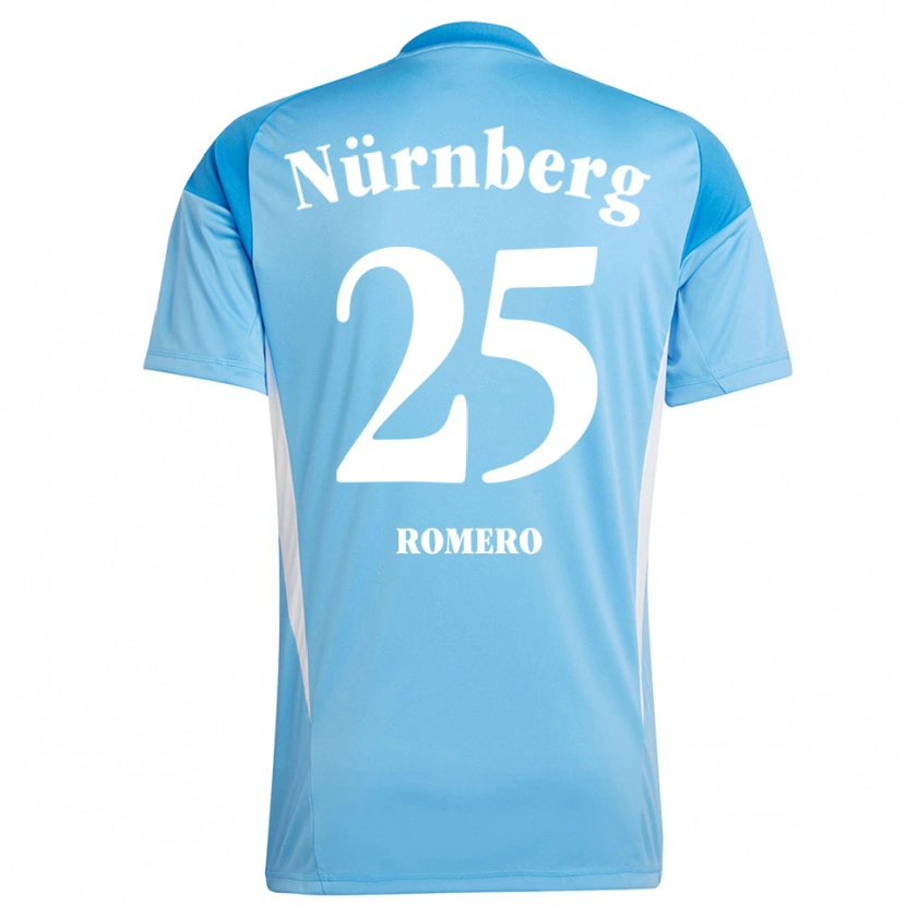 Danxen Kinder Lourdes Romero #25 Trikot Hellblau Weiß Torwarttrikot 2025/26 Österreich
