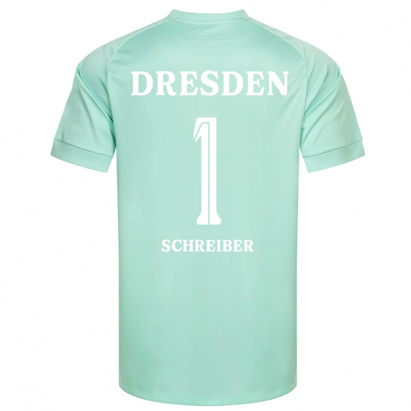 Danxen Kinder Tim Schreiber #1 Trikot Hellgrün Weiß Torwarttrikot 2025/26 Österreich