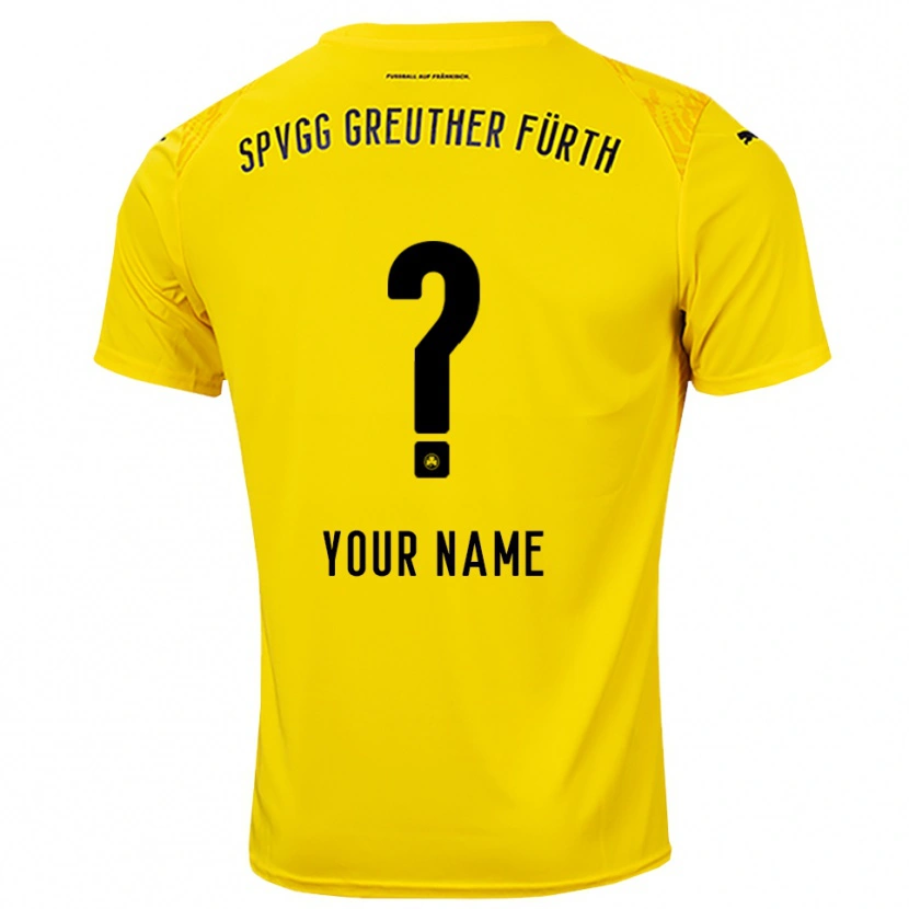 Danxen Kinder SpVgg Greuther Fürth Trikot Gelb Schwarz Torwarttrikot 2025/26 Österreich
