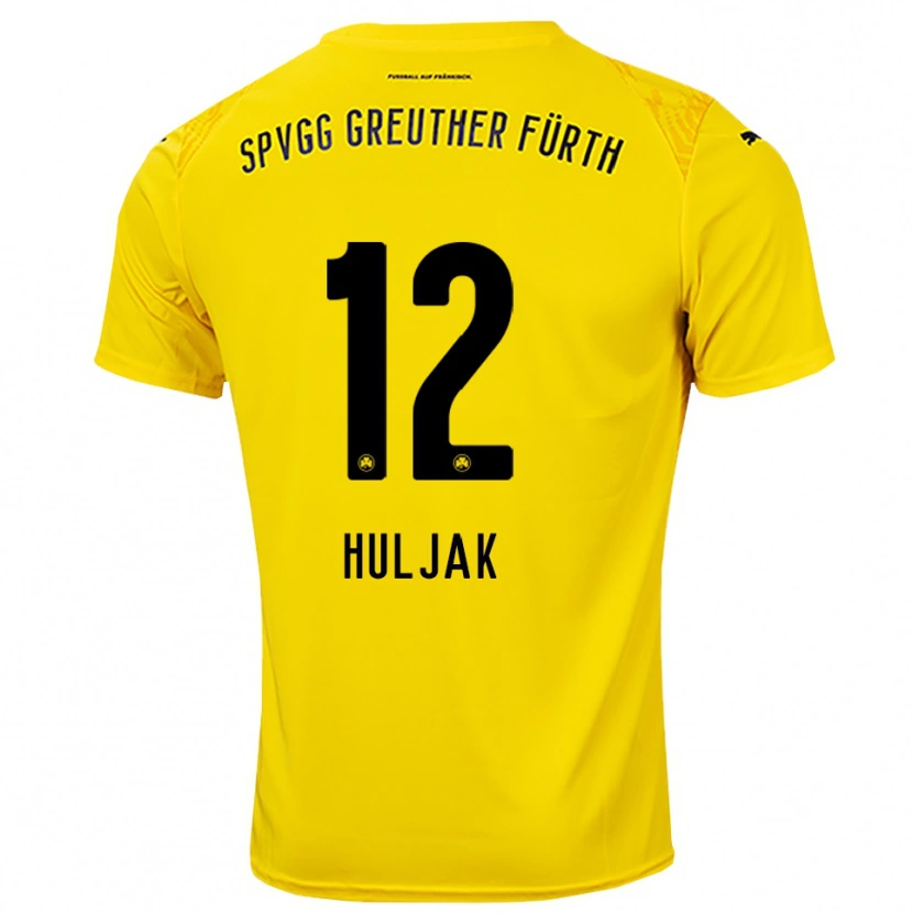 Danxen Kinder Dominik Huljak #12 Trikot Gelb Schwarz Torwarttrikot 2025/26 Österreich