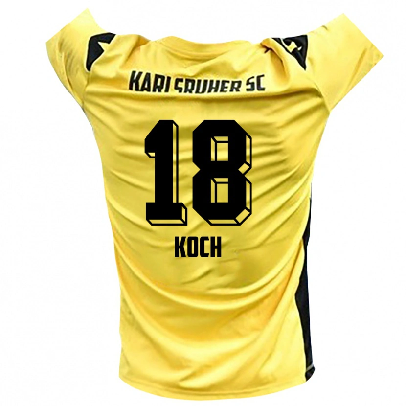 Danxen Kinder Aki Koch #18 Trikot Gelb Schwarz Torwarttrikot 2025/26 Österreich