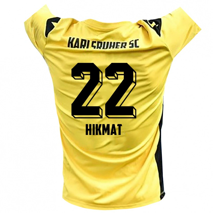 Danxen Kinder Soufiane Hikmat #22 Trikot Gelb Schwarz Torwarttrikot 2025/26 Österreich
