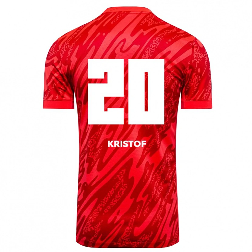 Danxen Kinder Nicolas Kristof #20 Trikot Rot Weiß Torwarttrikot 2025/26 Österreich