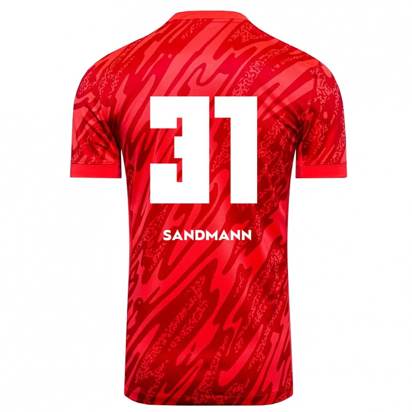 Danxen Kinder Amanda Sandmann #31 Trikot Rot Weiß Torwarttrikot 2025/26 Österreich
