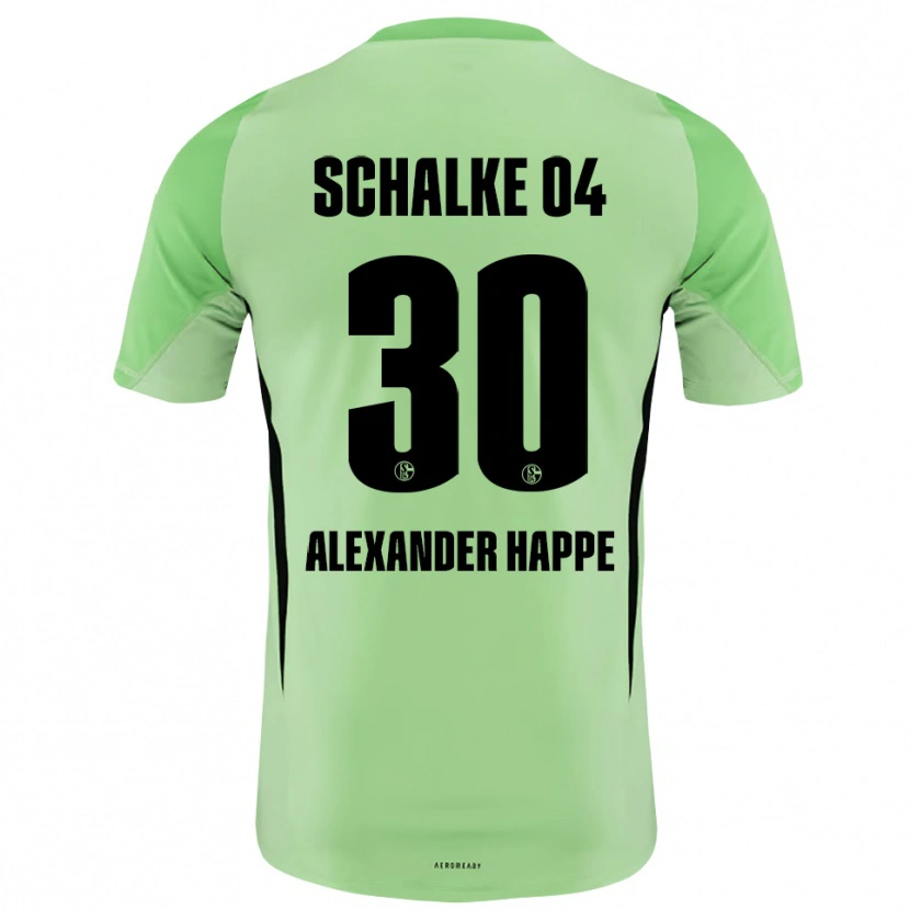 Danxen Kinder Luca Alexander Happe #30 Trikot Hellgrün Schwarz Torwarttrikot 2025/26 Österreich
