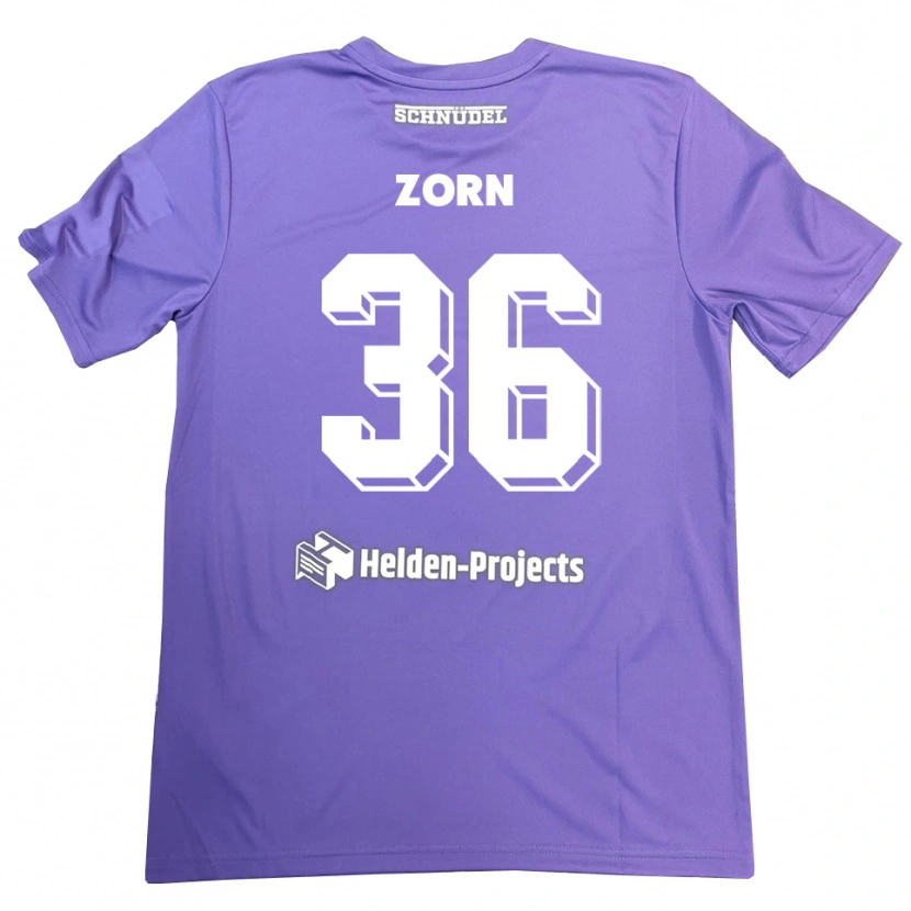 Danxen Kinder Emil Zorn #36 Trikot Lila Weiß Torwarttrikot 2025/26 Österreich