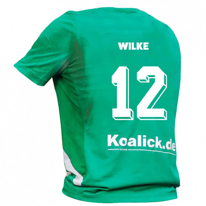 Danxen Kinder Malte Wilke #12 Trikot Grün Weiß Torwarttrikot 2025/26 Österreich