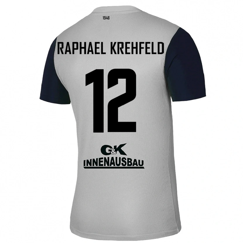 Danxen Kinder Luca Raphael Krehfeld #12 Trikot Grau Schwarz Torwarttrikot 2025/26 Österreich