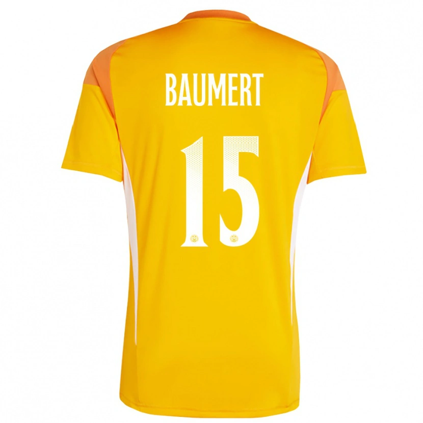Danxen Kinder Moritz Baumert #15 Trikot Orange Weiß Torwarttrikot 2025/26 Österreich