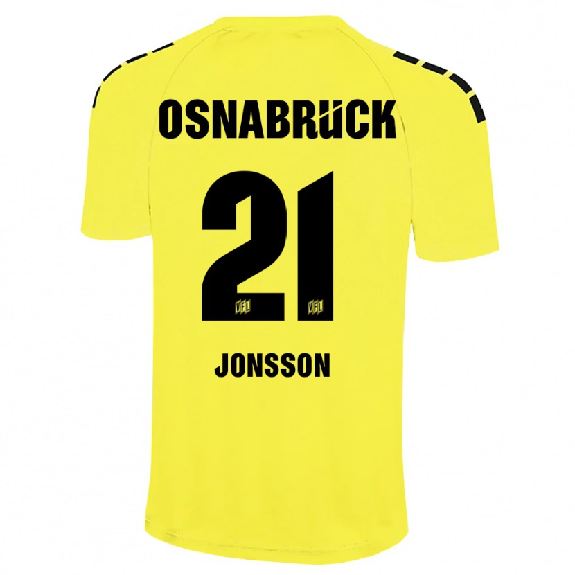 Danxen Kinder Lukas Jonsson #21 Trikot Gelb Schwarz Torwarttrikot 2025/26 Österreich