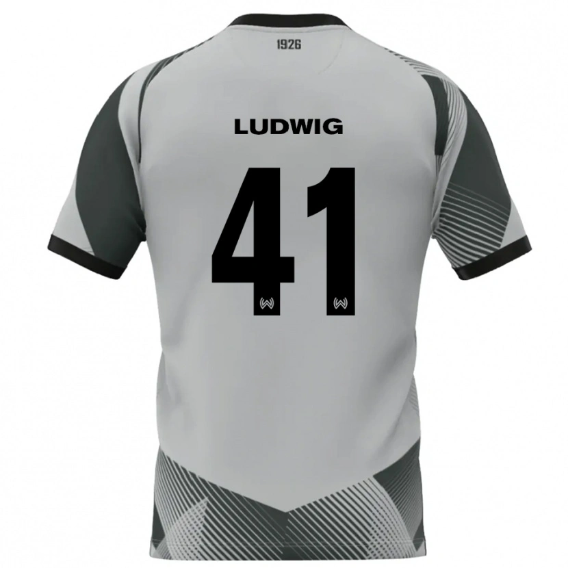 Danxen Kinder Finn Ludwig #41 Trikot Hellgrau Weiß Torwarttrikot 2025/26 Österreich