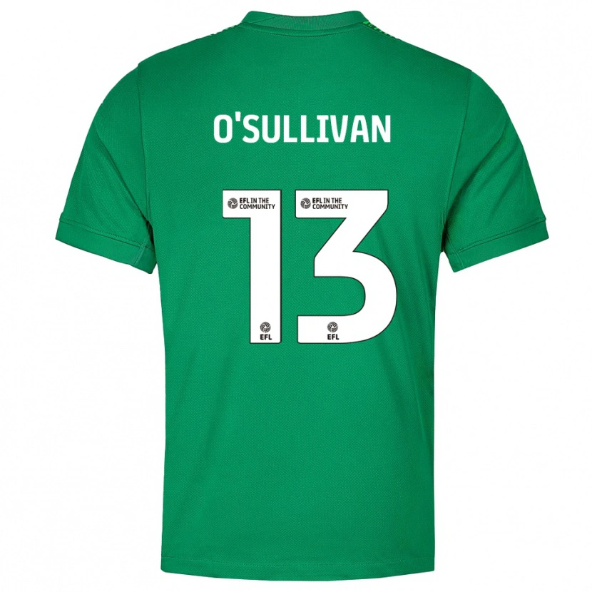 Danxen Kinder William O'Sullivan #13 Trikot Grün Weiß Torwarttrikot 2025/26 Österreich