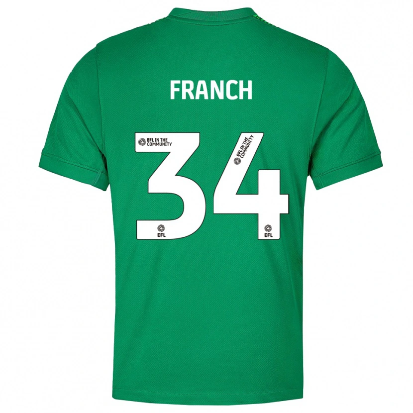 Danxen Kinder Adrianna Franch #34 Trikot Grün Weiß Torwarttrikot 2025/26 Österreich