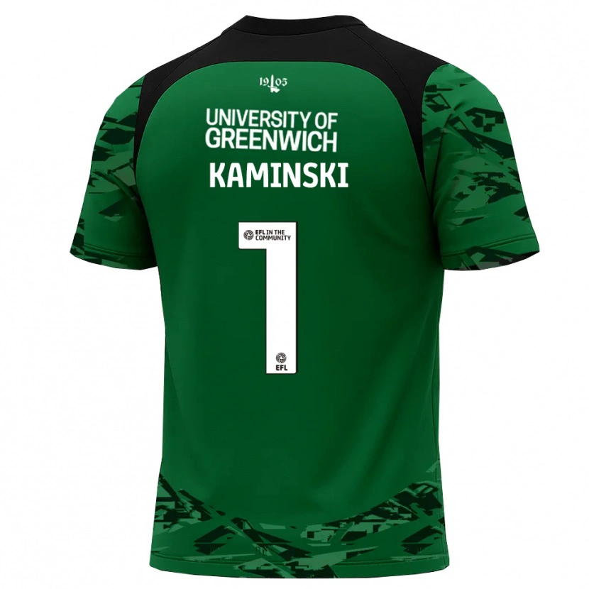 Danxen Kinder Thomas Kaminski #1 Trikot Grün Schwarz Torwarttrikot 2025/26 Österreich