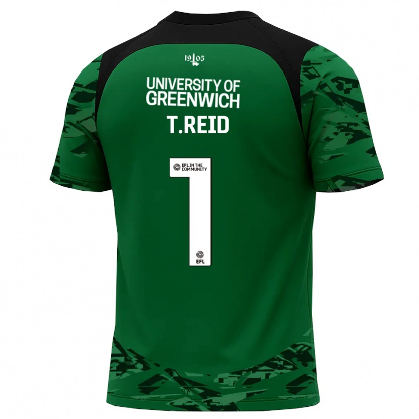 Danxen Kinder Tommy Reid #1 Trikot Grün Schwarz Torwarttrikot 2025/26 Österreich