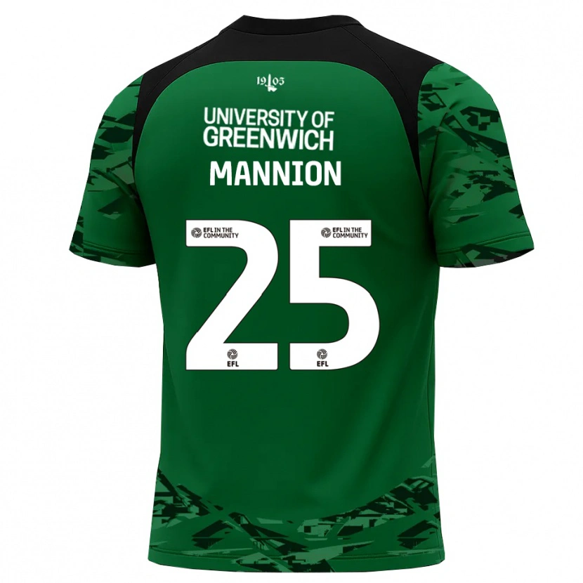 Danxen Kinder Will Mannion #25 Trikot Grün Schwarz Torwarttrikot 2025/26 Österreich