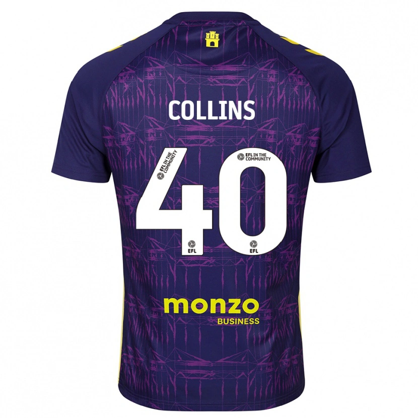 Danxen Kinder Brad Collins #40 Trikot Violett Gelb Torwarttrikot 2025/26 Österreich